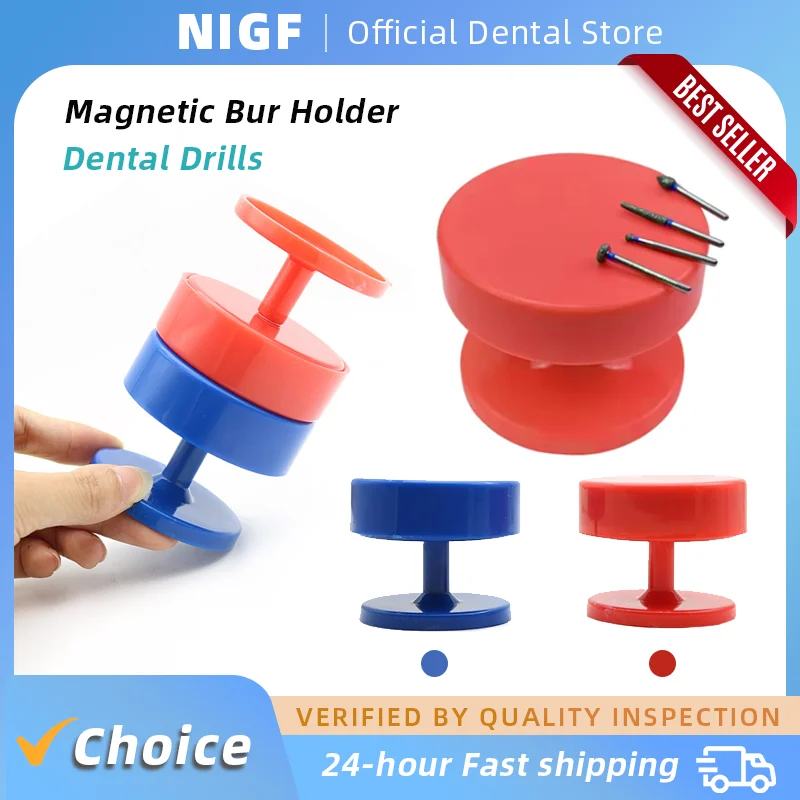 

Magnetic Bur Holder Dental Drills Holder Plate Storage Organizer Magnet Suction Cup Orthodontic Tool Burs Rack Dentist Instrumen