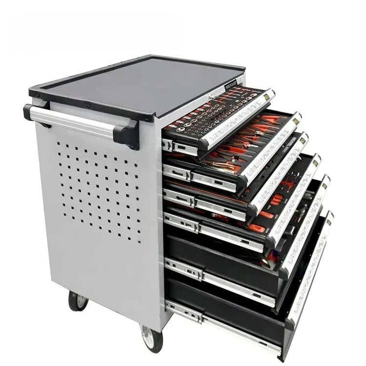 MAXPOWER 6-Drawer Workbenches Removable Toolbox 368pcs Rolling Tool Chest