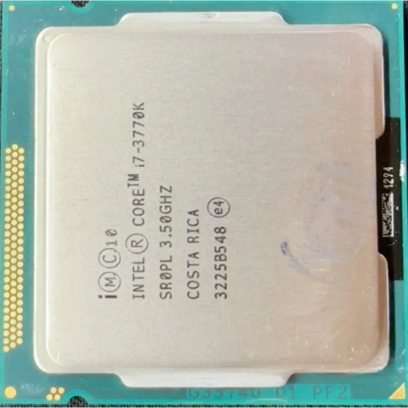 For Intel Used Core i7-3770K i7 3770K 4-Core 8-Thread 3.5Ghz L3/8M 22NM 77W LGA 1155 Desktop CPU SR0PL