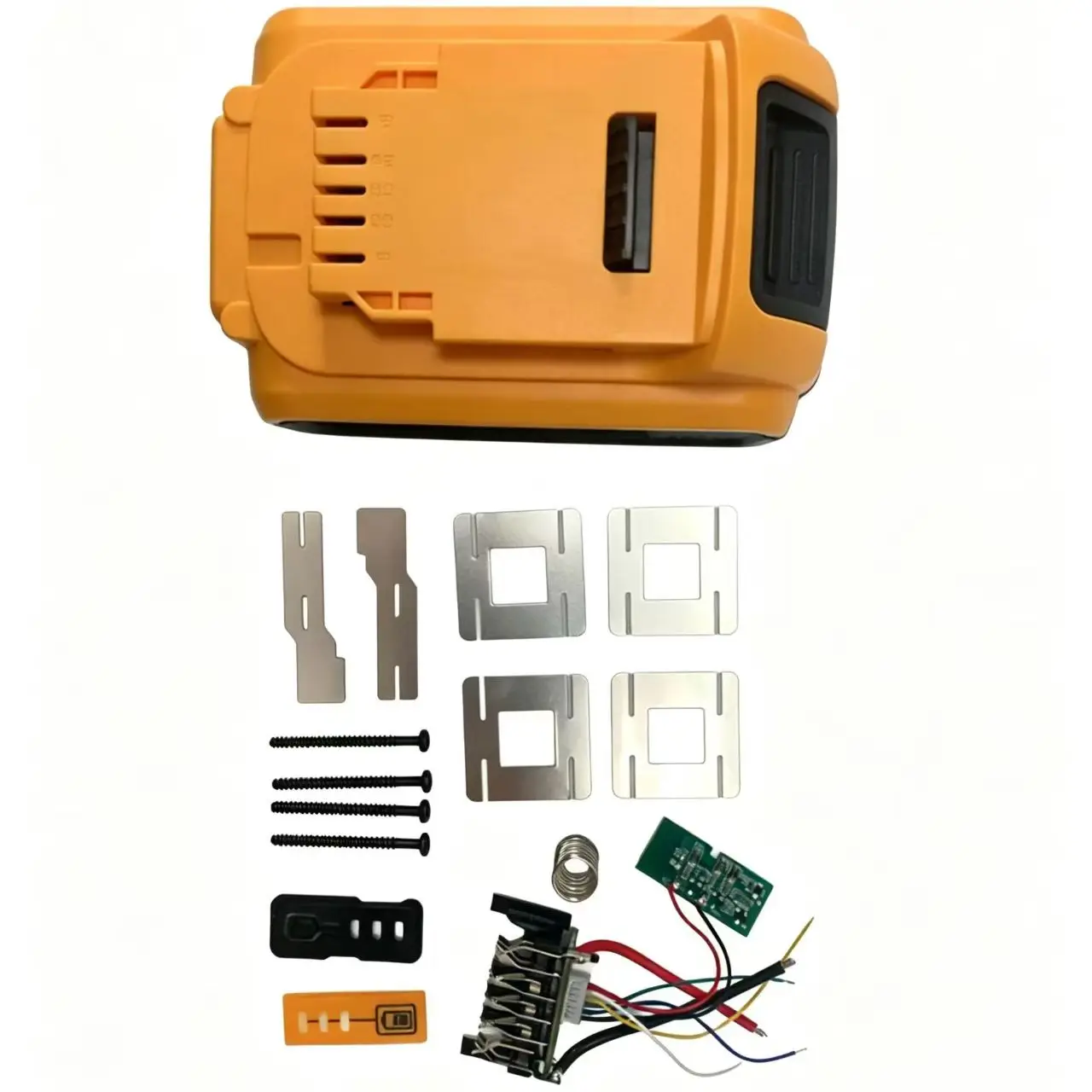 DCB200 Battery Case Kit Compatible with DeWalt 20V, 5/10/15 Core Plastic Shell Accessories for Power Tool Battery