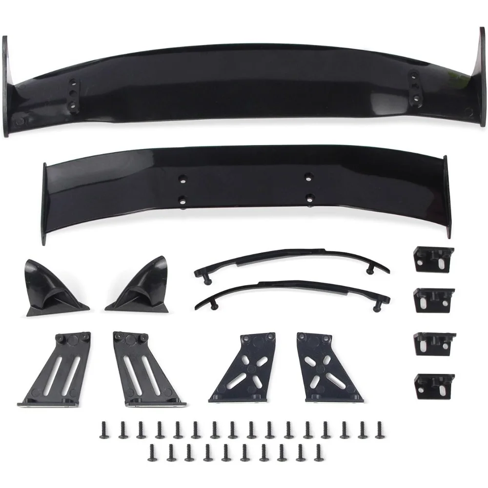 1set New Universal Rear Tail Spoiler Wing/Mirror Suitable for Tamiya 1:10 RC Racing Drift Car Upgrades Parts
