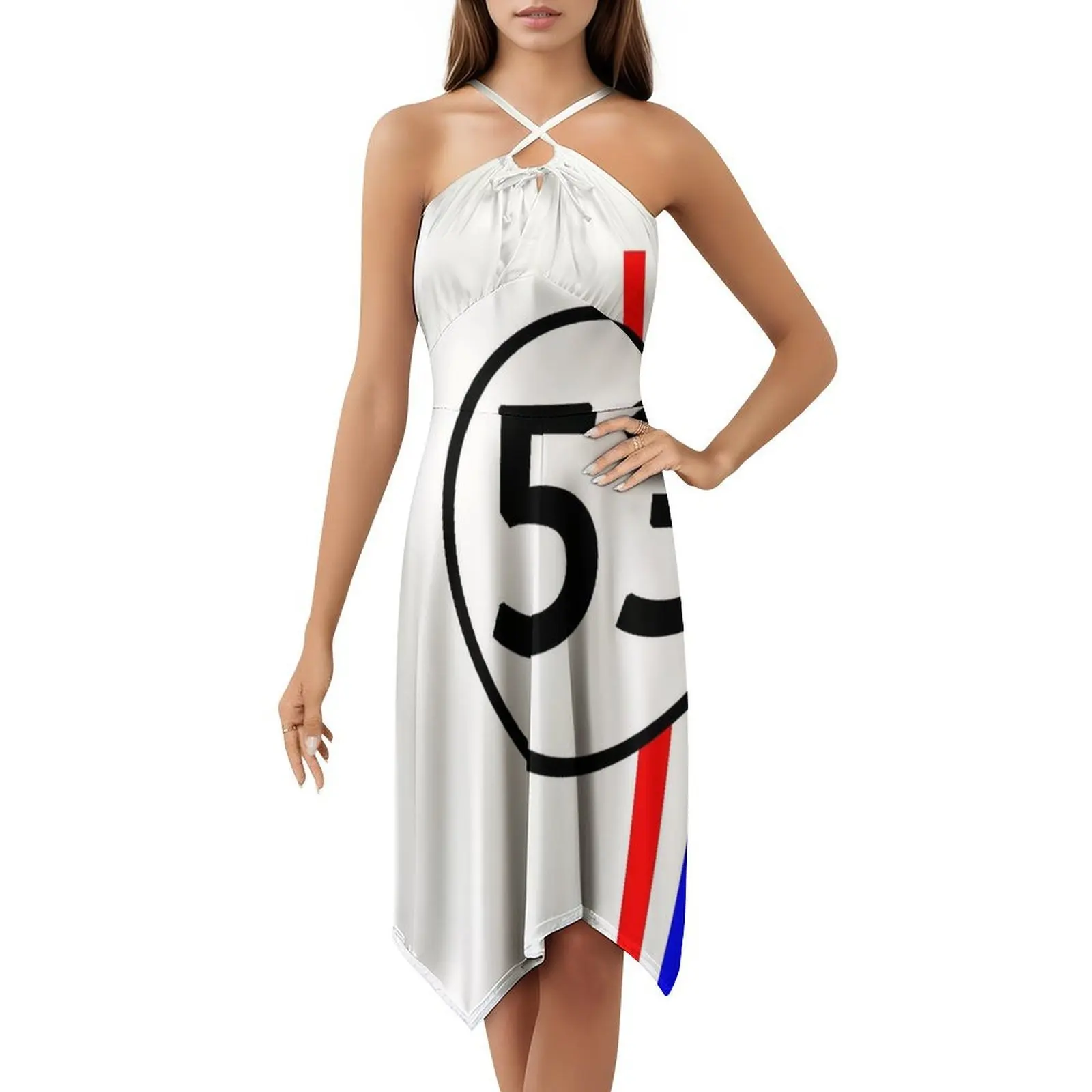 فستان Herbie The Little Bug From The Racing Car Movie للسيدات للحفلات، ملابس نادي مطبوعة عصرية للإناث Herbie #5