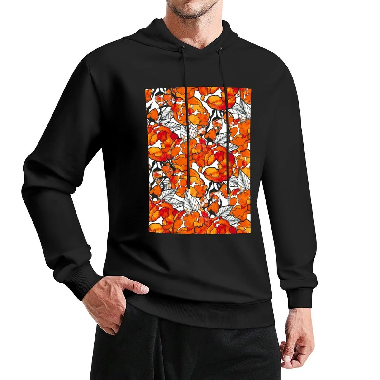 

Imperfectly Beautiful - Fire Roses (All Over) Pullover Hoodie graphic t shirts men hoodie