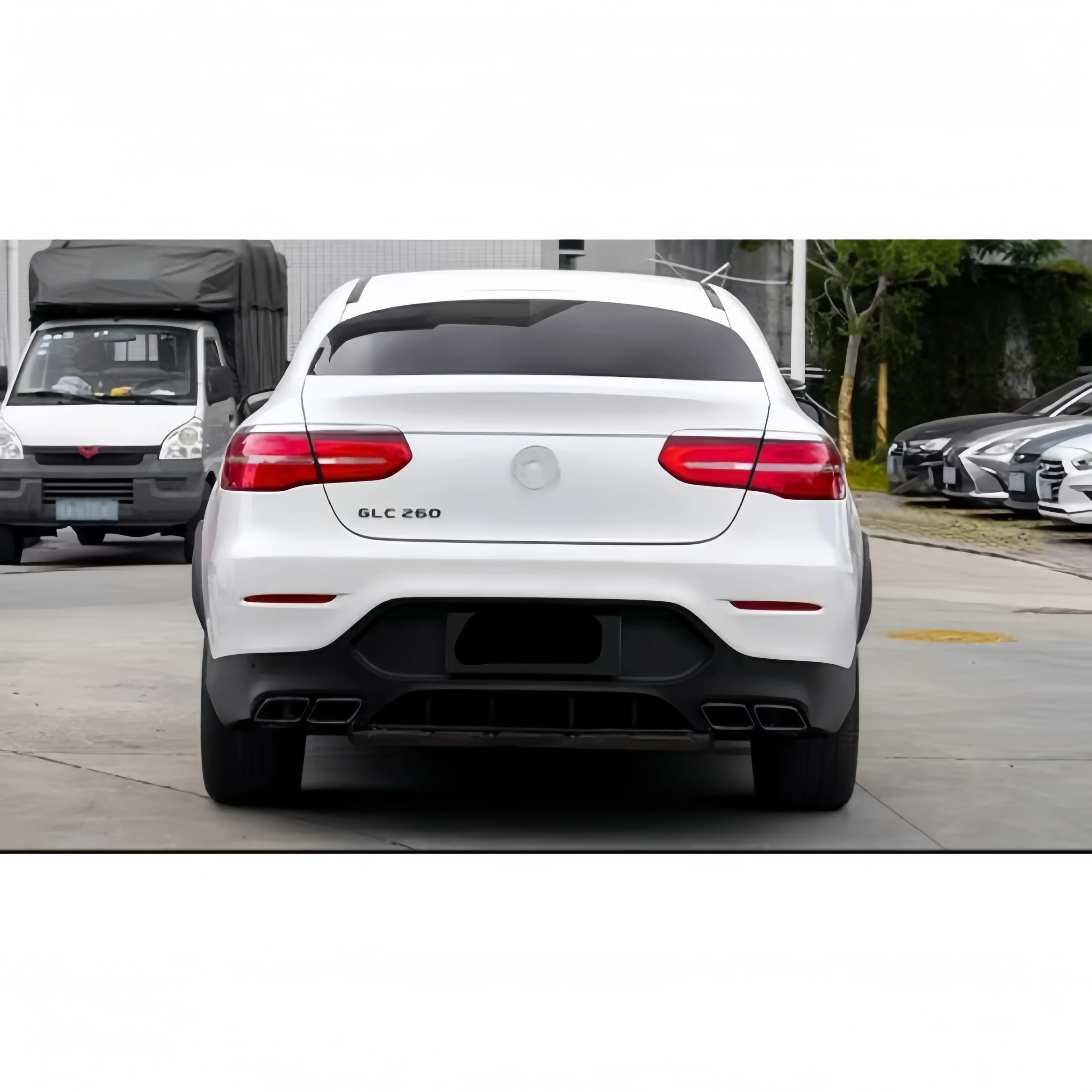Cc car New Upgrade Facelift Front Rear Diffuser PP Exhaust GLC63 Style Body Kit For GLC X253 C253 2015-2019 3