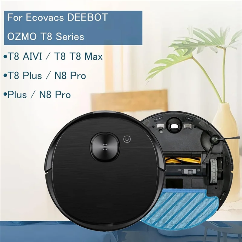 ممسحة قماش جيدة الغسل لـ Ecovacs Deebot Ozmo T8 AIVI T8 Max T8 T8+ Series/T9/N8 N8 Pro Plus/N8 Pro/Yeedi Vac Robot Vacuum