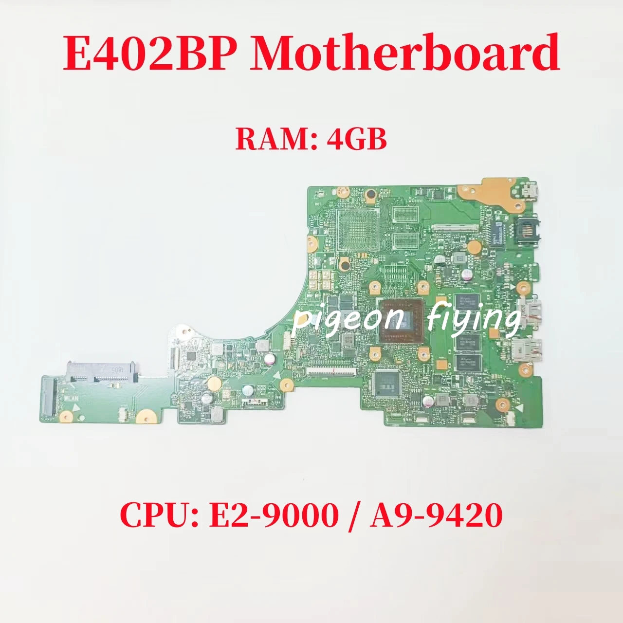 

E402BP Материнская плата ASUS E402 E402B E402BA E402BP материнская плата для ноутбука CPU: E2-9000 A9-9420 RAM: 4 ГБ 100% ТЕСТ ОК