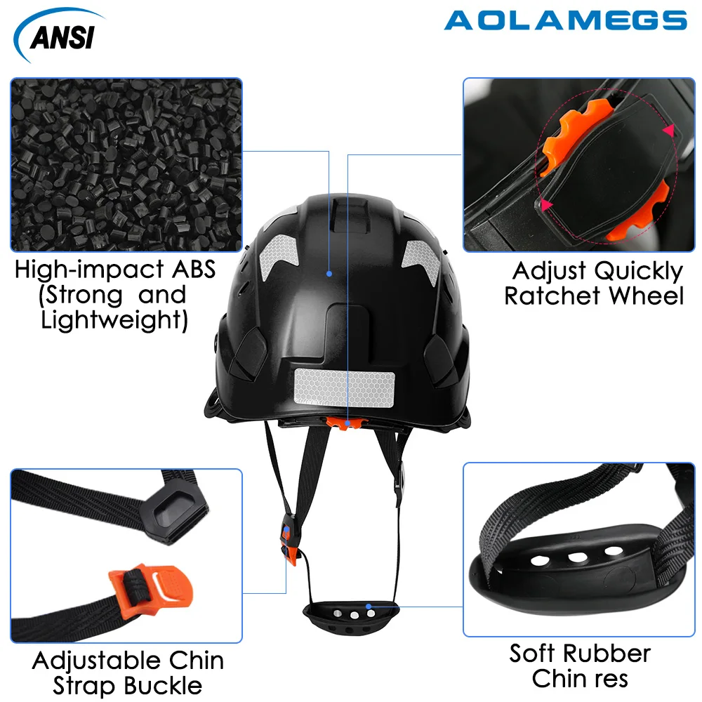 Casco protección ABS con visera y gafas integradas CE - imagen 2