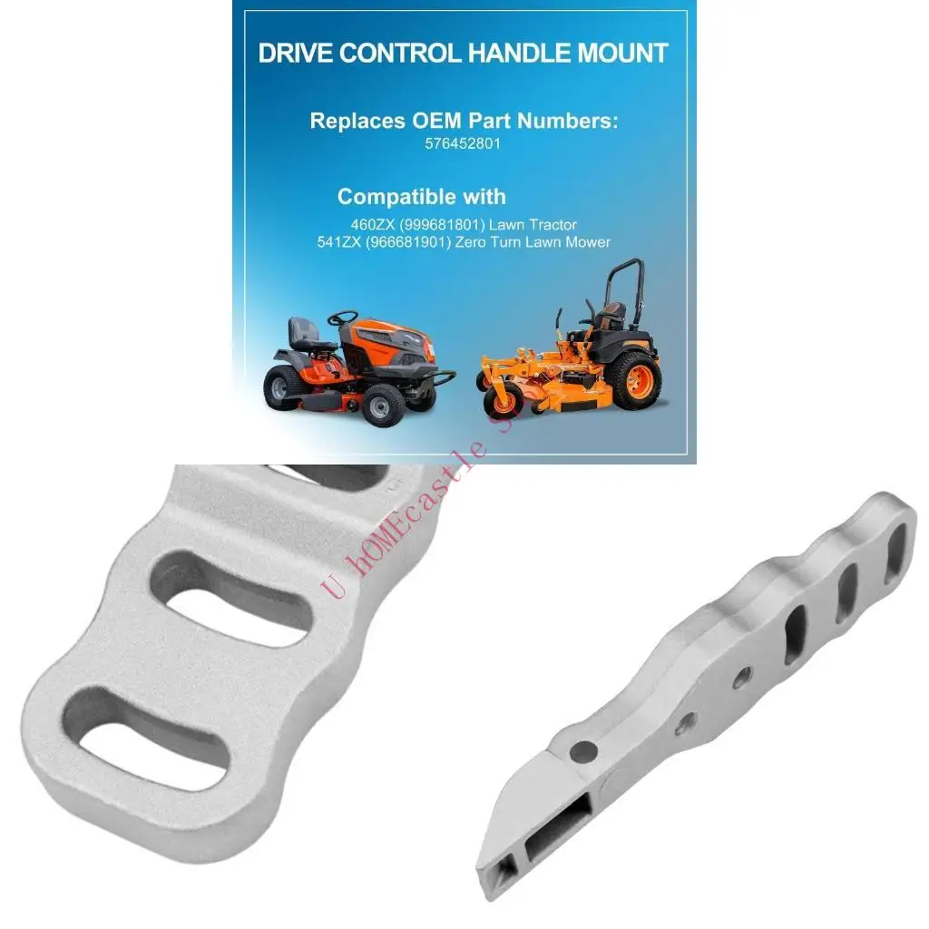 63HF Silver-Tone Handle Mount Three Round Openings Compatible 965880401 965881301