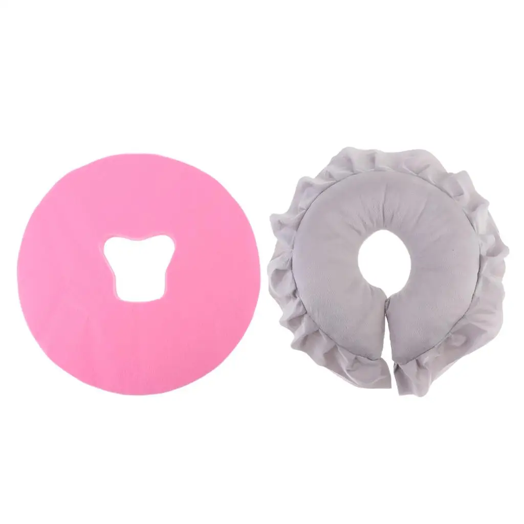 Beauty Salon Pillow Soft Massage Face Cushion Pad W/100Pcs Covers