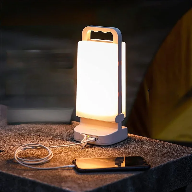 Multifunctional Rechargeable Night Light, Portable Lighting, Folding Tent Light, Outdoor Tools