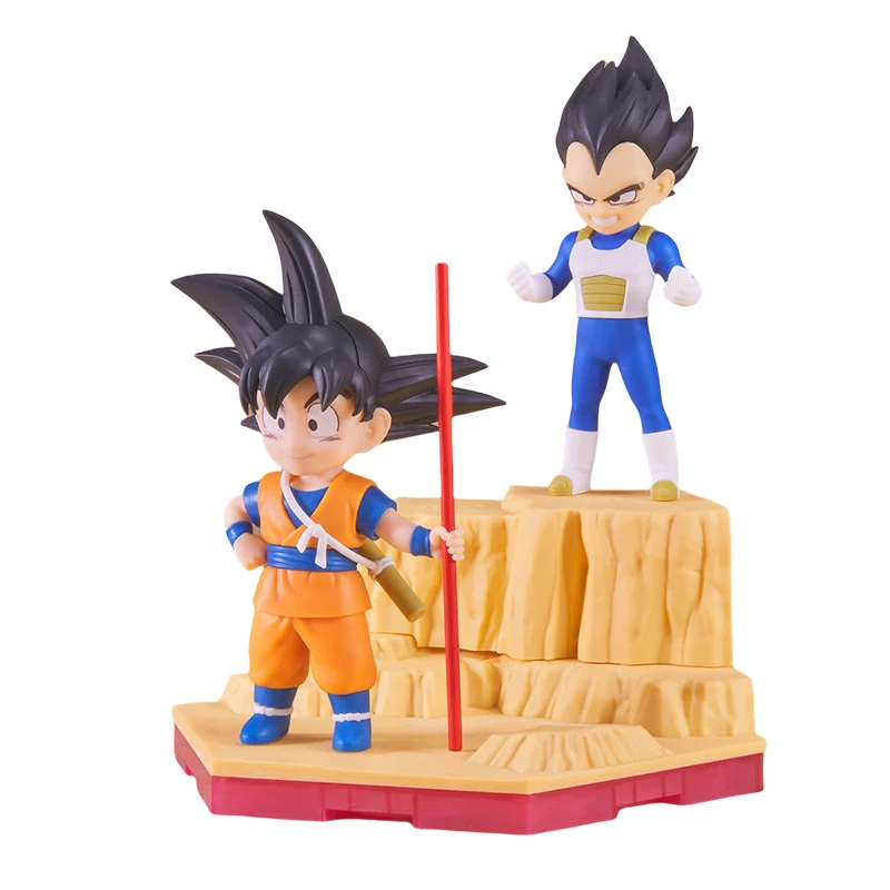 Bandai oryginalna Dragon Ball DAIMA MODEL KIT Son Goku (mini) Vegeta Piccolo Anime figurka montaż zabawka ozdoba prezent dla dzieci
