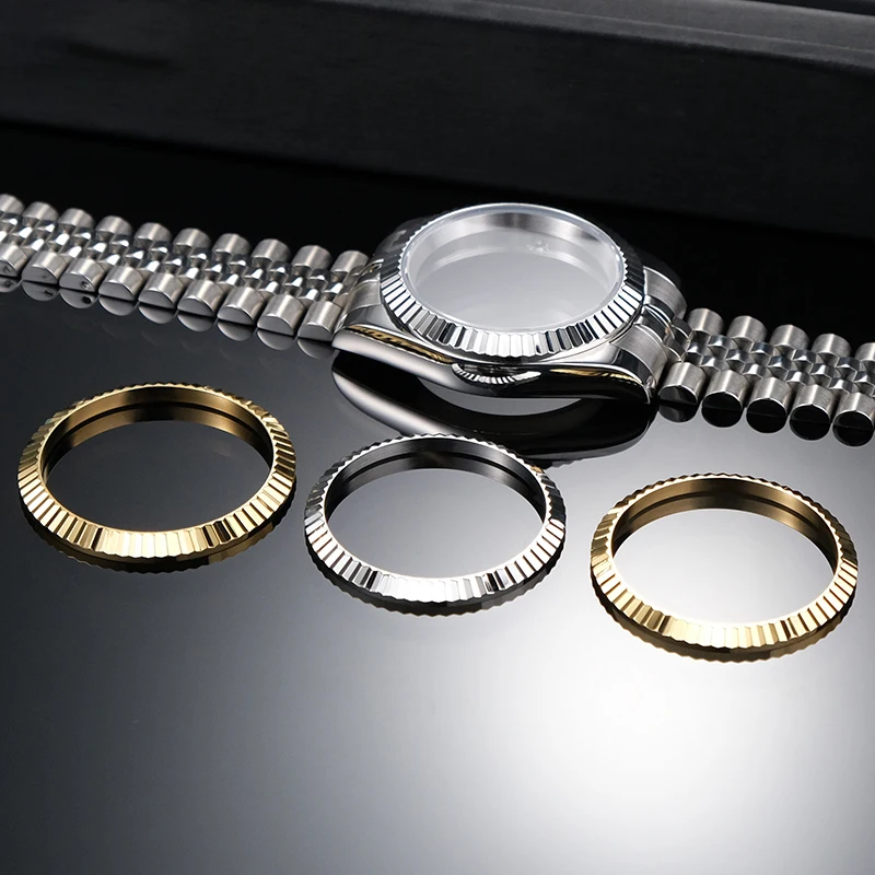 ل رولكس Logbook حجم 36 مللي متر 41 مللي متر الحافة الكلب الأسنان الدائري الصلب حلقة الأسنان حلقة حالة الحلقة الخارجية الفم مجموعة كاملة حزام الملحقات