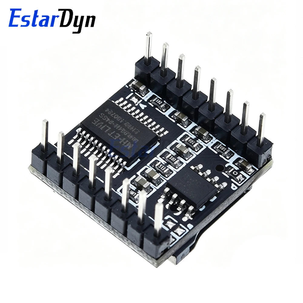 Estardyn DFPlayer Mini MP3 Player Module V3.0 TF Card Serial MP3 Audio Voice Board for DIY Sound Player Projects