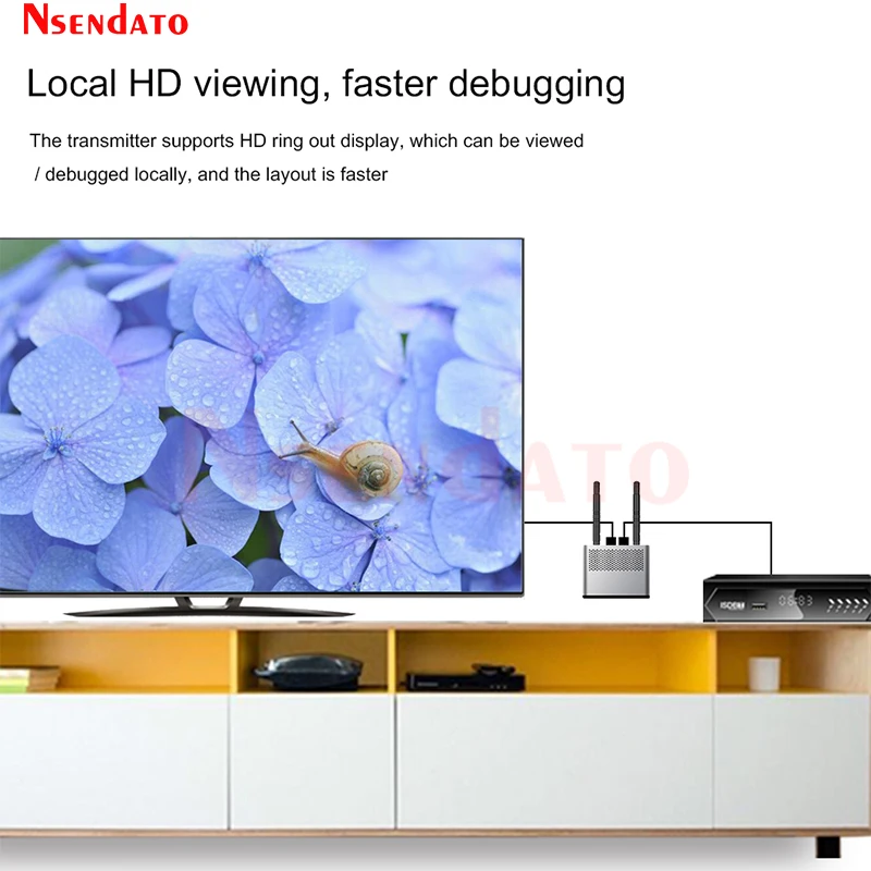 Measy Air Pro 2,4G 5,8G inalámbrico Wifi Compatible con HDMI extensor de Audio y vídeo HDMI transmisor receptor Kit con IR