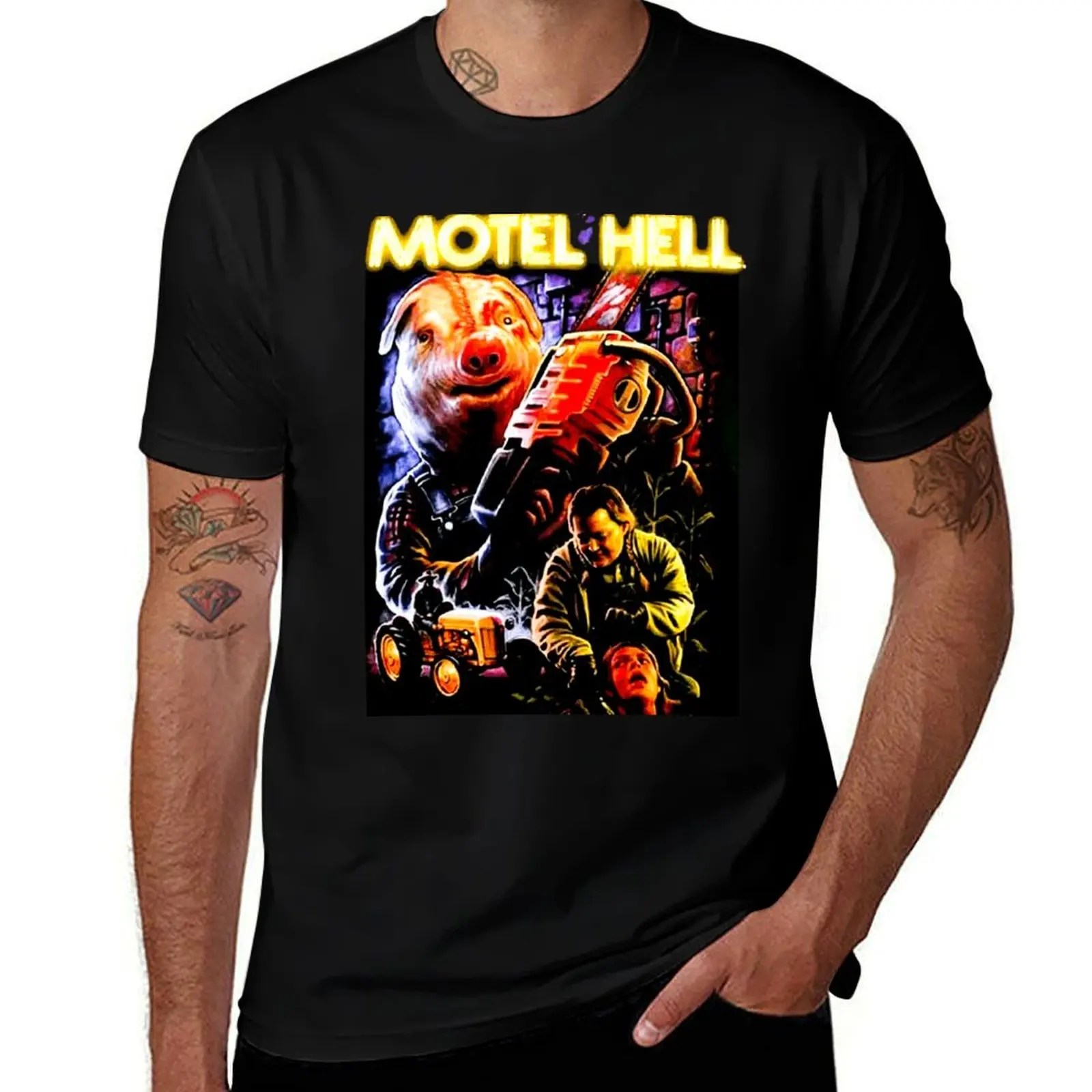 Motel Hell T-Shirt Breathable Lightweight Summer Top