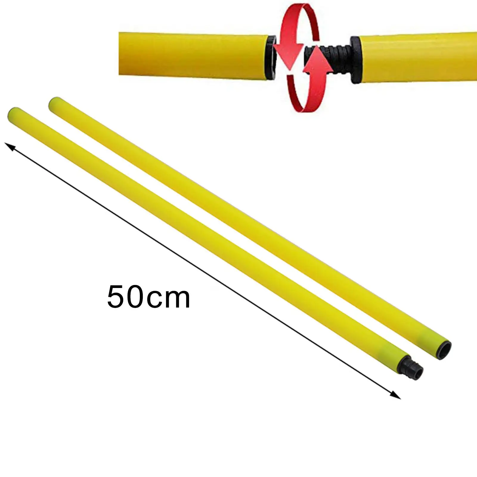 Soccer Training Marker Football Sign poles Training Marker Football Sign Pole 50cm/Per PVC for Fitness Training Sports