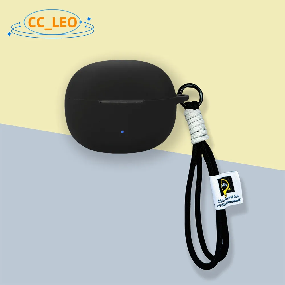 for EarFun Clip Open-Ear Case Silicone Soft Case Cute Lanyard Pendant for EarFun Clip Shockproof Shell Protective Sleeve