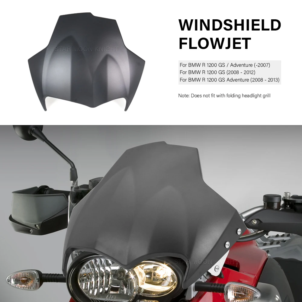 Air Windscreen Deflector Fairing For BMW R 1200 GS ADV R1200GS Adventure -2013 GS 1200 Motorcycle Adjustable Windshield Flowjet