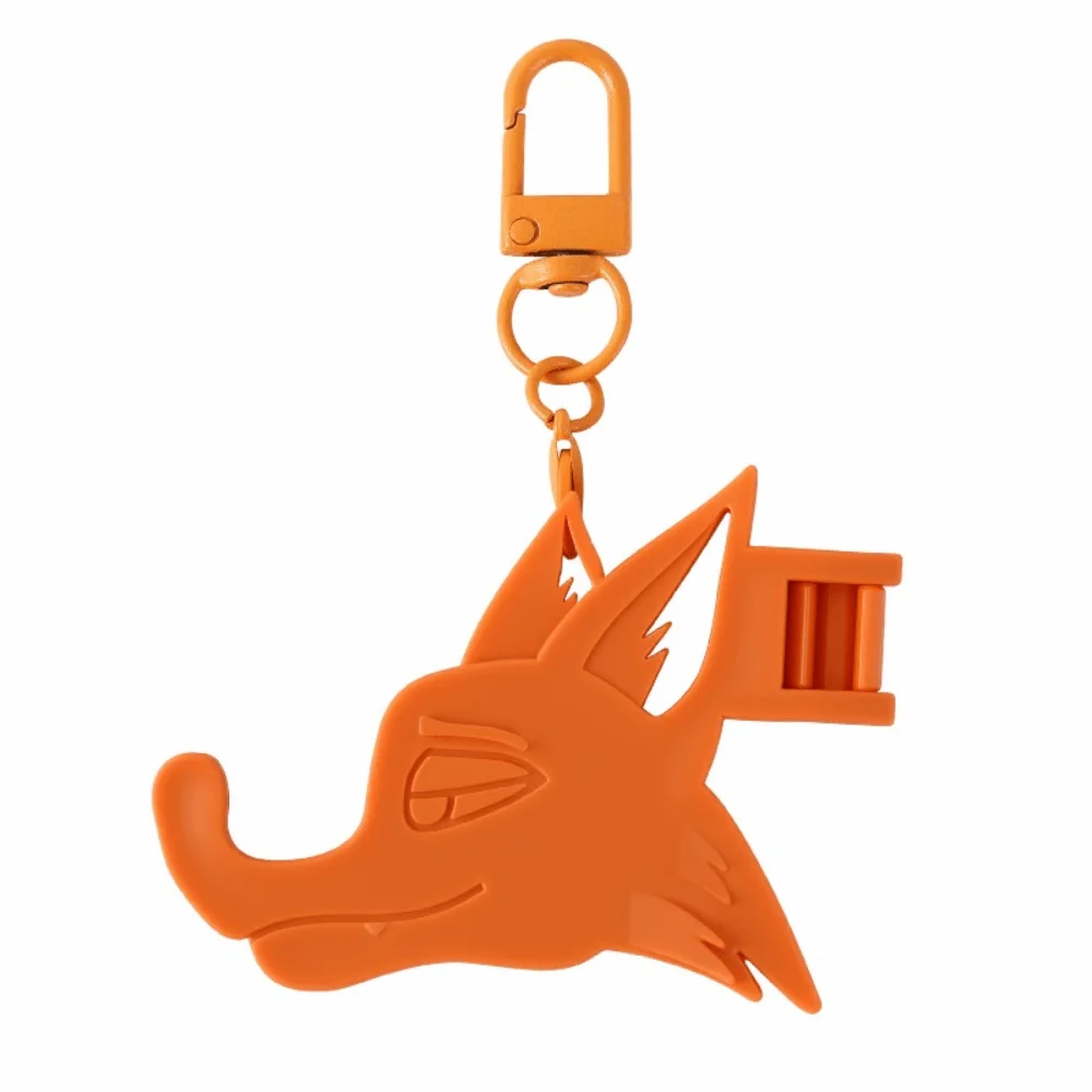 

Creativity Fox Shape Phone Stand Keychain Mini Foldable Bracket Bag Pendant Cartoon Hangable Mobile Phone Holder Multifunctional