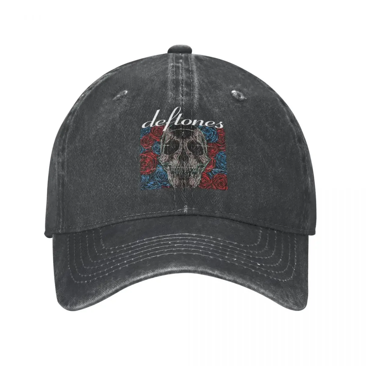 Deftones Metal Band Unisex Baseball Caps Distressed Washed Caps Hat Vintage Outdoor Activities Sun Cap