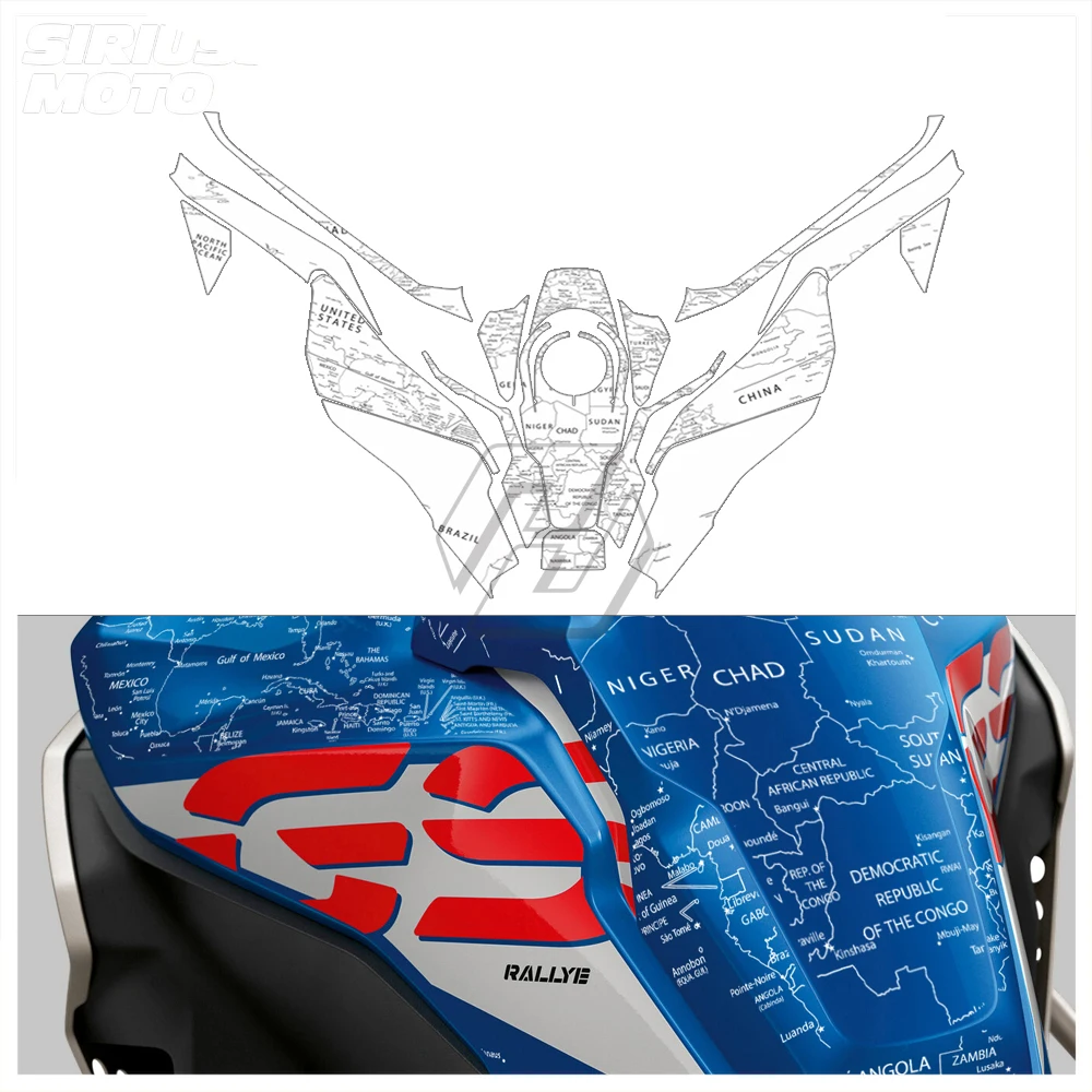 

Прозрачный Графический комплект для мотоцикла, прозрачная наклейка для BMW F850GS Adventure 2019-2022, 40 лет, наклейки GS