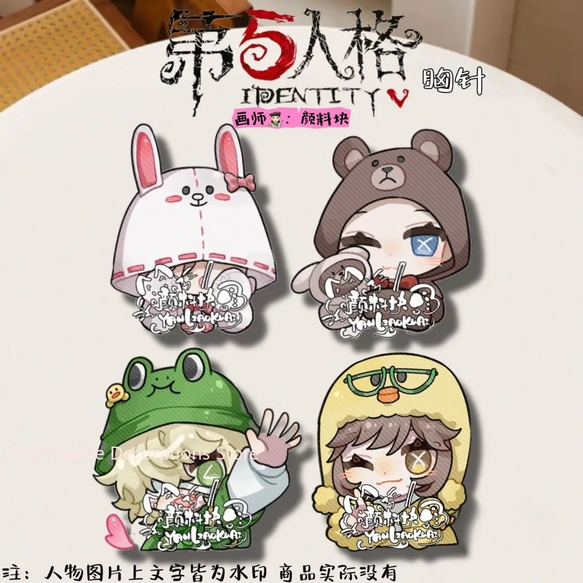 

4 шт. новые значки Identity V Tracy Reznik, милые броши в стиле аниме, булавка для лацкана, сделай сам, рюкзак, шляпа, одежда, аксессуары, коллекционные подарки