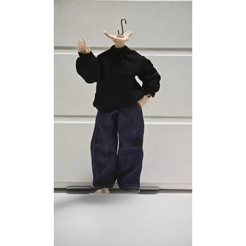 Maßstab 1:12, lockere Jeans mit geradem Bein, Soldatenkleidung, Modell, passend für 6'' Ashi 2.0 3.0 BJD Doll Romankey Notaman Actionfigur-Körper – Detail 6