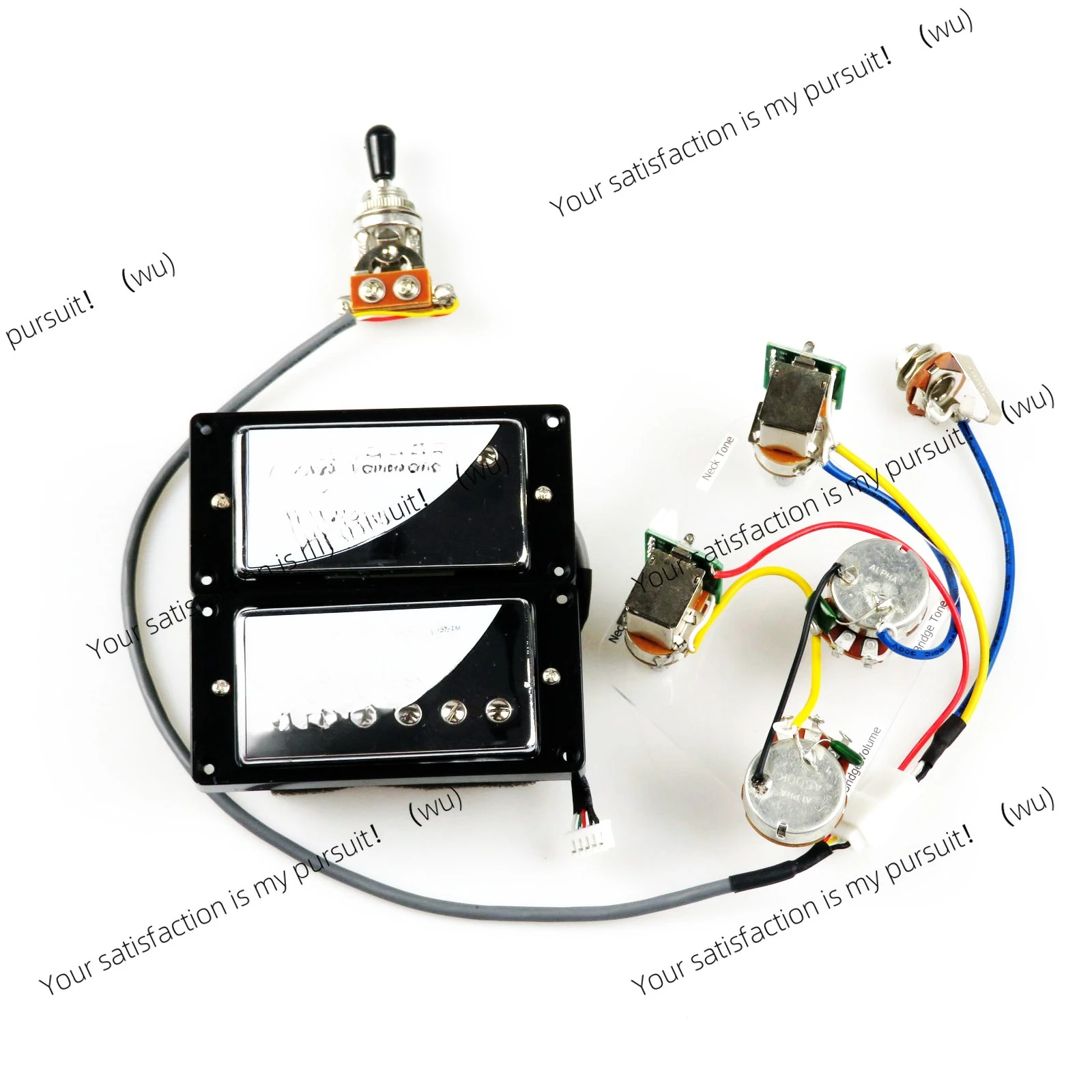 

Standard PRO Bucker Alnico 5 Humbucker Pickup Electric Guitar Pickups With Wiring Harness Set