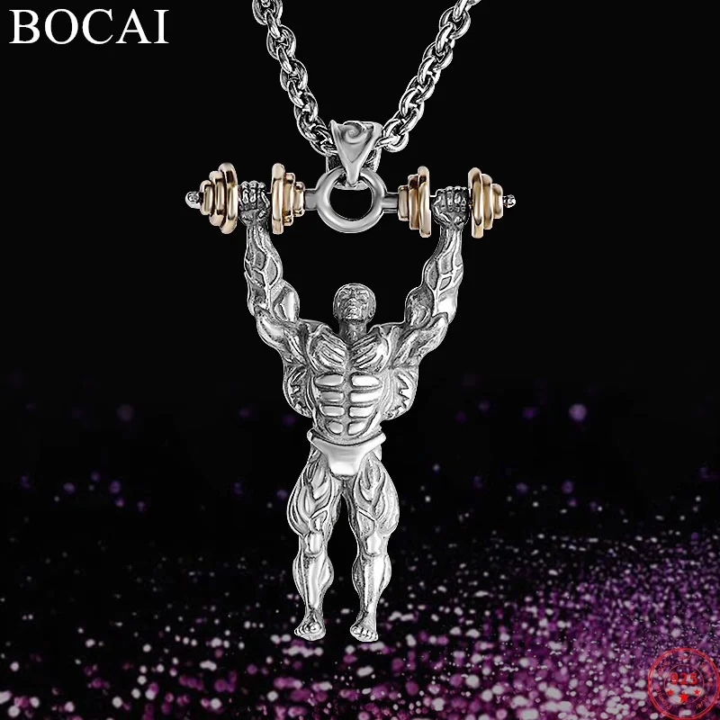 bocai-colgantes-de-plata-de-ley-s925-para-hombre-joyeria-punk-de-levantamiento-de-pesas-musculoso-nueva-moda-envio-gratis