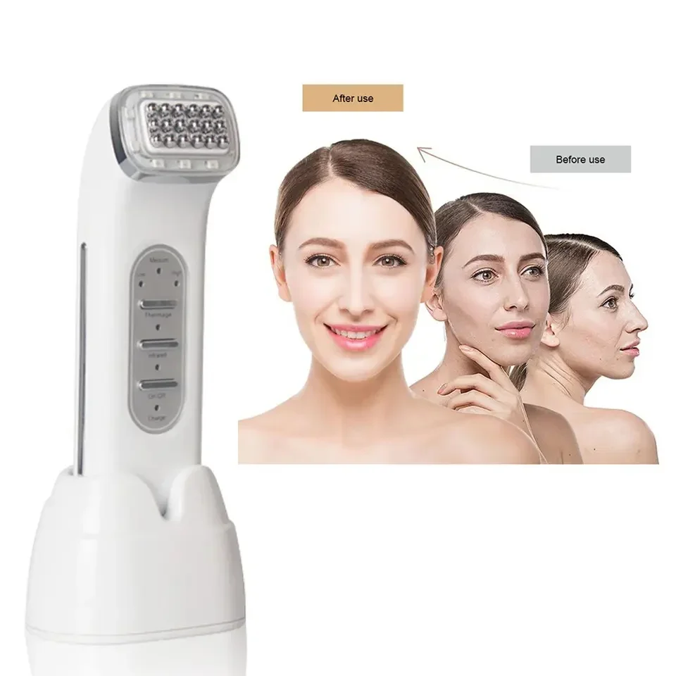 Handheld Facial Lifting and Firming Skin Home Introduction Instrument Dot Infrared Wrinkle Radio Frequency Beauty Instrument