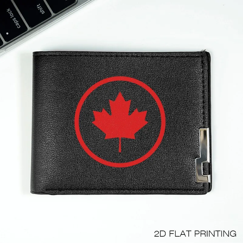 DESIGN LEAF DAGRA CANADA PORtafoglio sottile da uomo in pelle PU LEGGERO DURABILE BUSINESS STYLE ACCESSORIO COMPATTO PER L'uso quotidiano