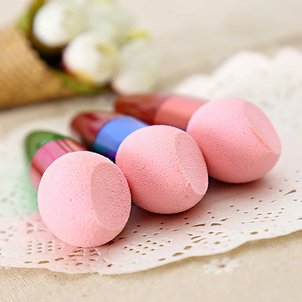 

3Pcs Makeup Sponge Brushes Puff Red Rosy Green Foundation Egg Puff Wet Dry for Blending Powder Application Makeup Tools