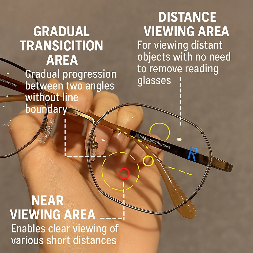 1pc Anti Radiation Glasses Vintage Style Anti Glare Eye Strain Lightweight Shades Frames Round Transition Eyeglass for Women Men