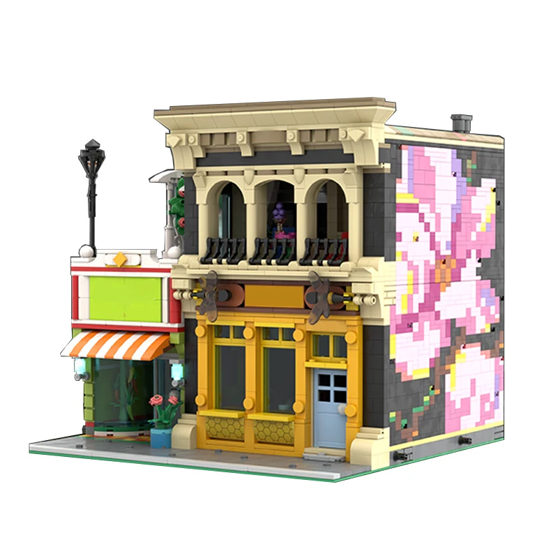 

3922PCS City Hot Selling Street View Moc Modular Honey Side of Life Heatery DIY creative ideas Children Toy birthday Gift Blocks