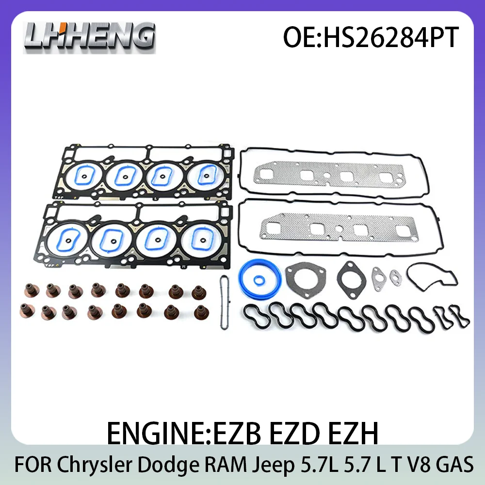 

Детали двигателя EZB, комплект прокладок головки блока цилиндров для Chrysler 300C Dodge RAM Jeep GRAND CHEROKEE 5.7L 5.7 L T V8 GAS 03-08 HS26284PT