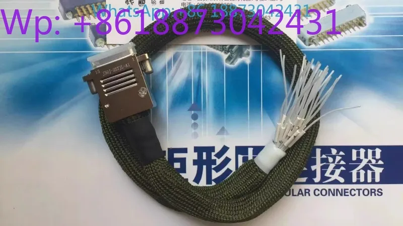 J30J series rectangular electrical connector J30J-25TJL-A1 has a strip line of 40CM. Brand new 1PCS