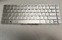 Spanish keybord for HP Pavilion 14-CC 14-CD 14-DA 14-CE 14-CF 14-CK 14-CM 14S-DK  TPN-Q188 Q190 Q207 W125 W131 silver No backlit