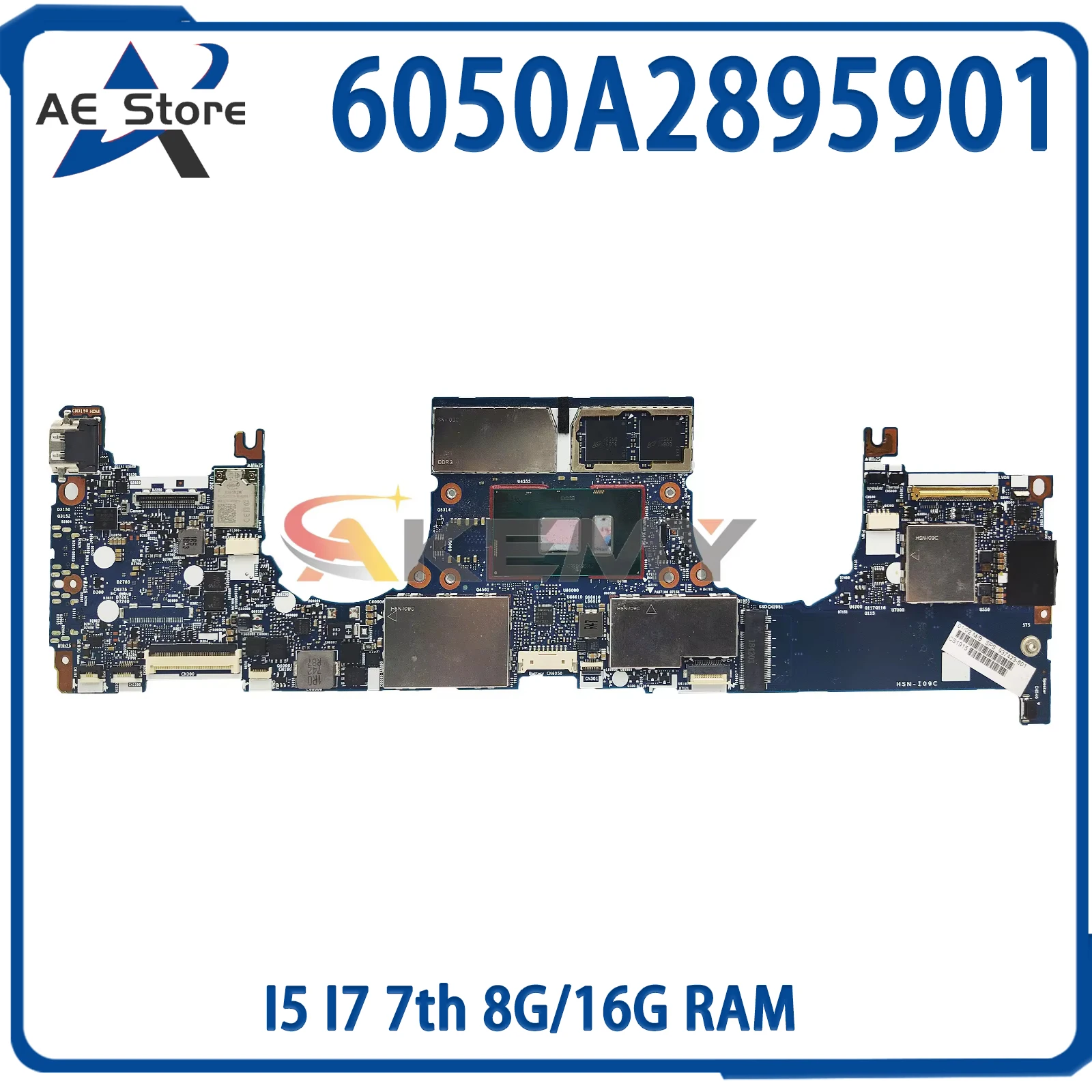 

AE 6050A2895901 Laptop Motherboard For HP Elitebook X360 1020 G2 937427-601 Notebook Mainboard with I5 I7 7th 8G/16G RAM