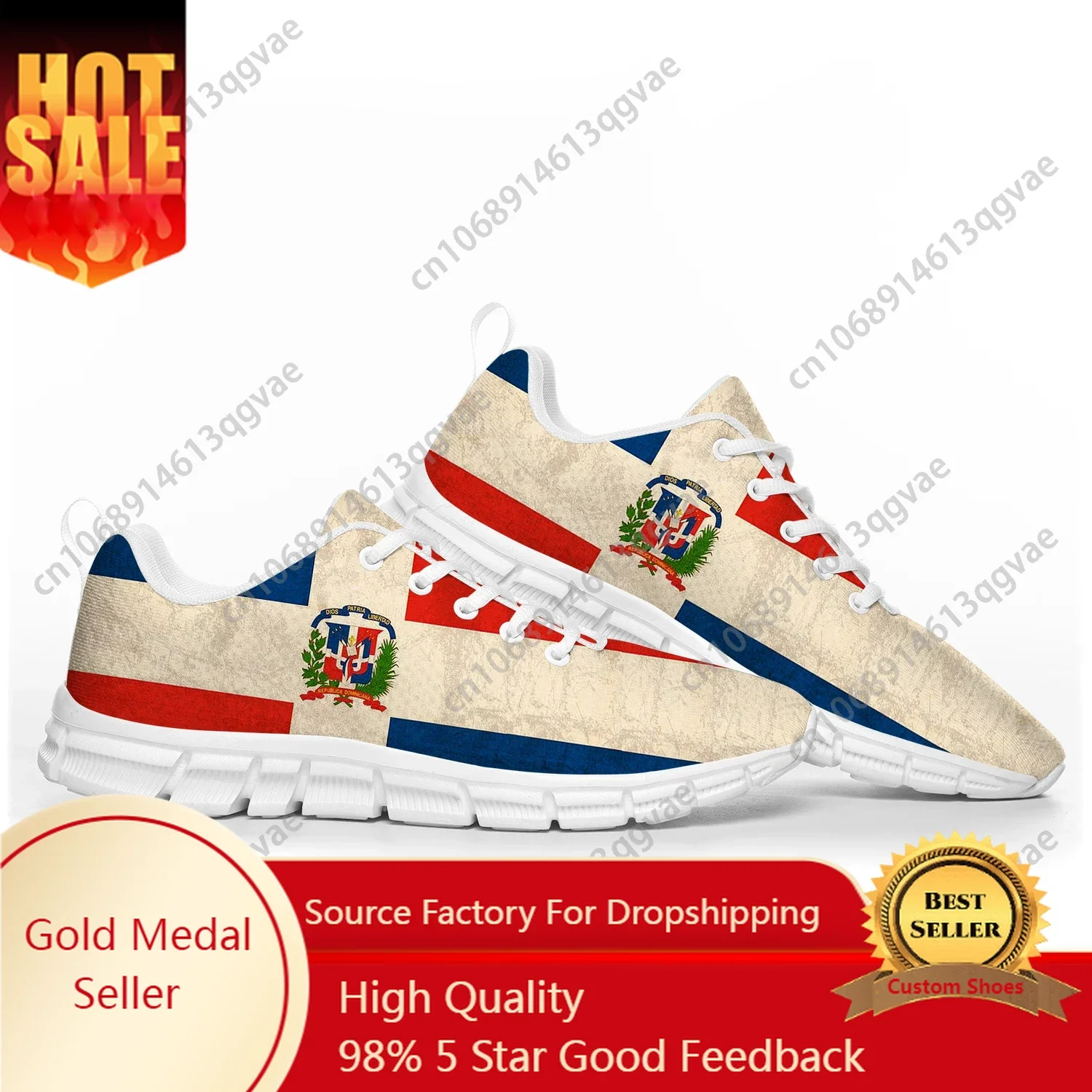 Dominican Republic Flag Sports Shoes Mens Womens Teenager Kids Children Sneakers Casual Custom High Quality Couple Shoes