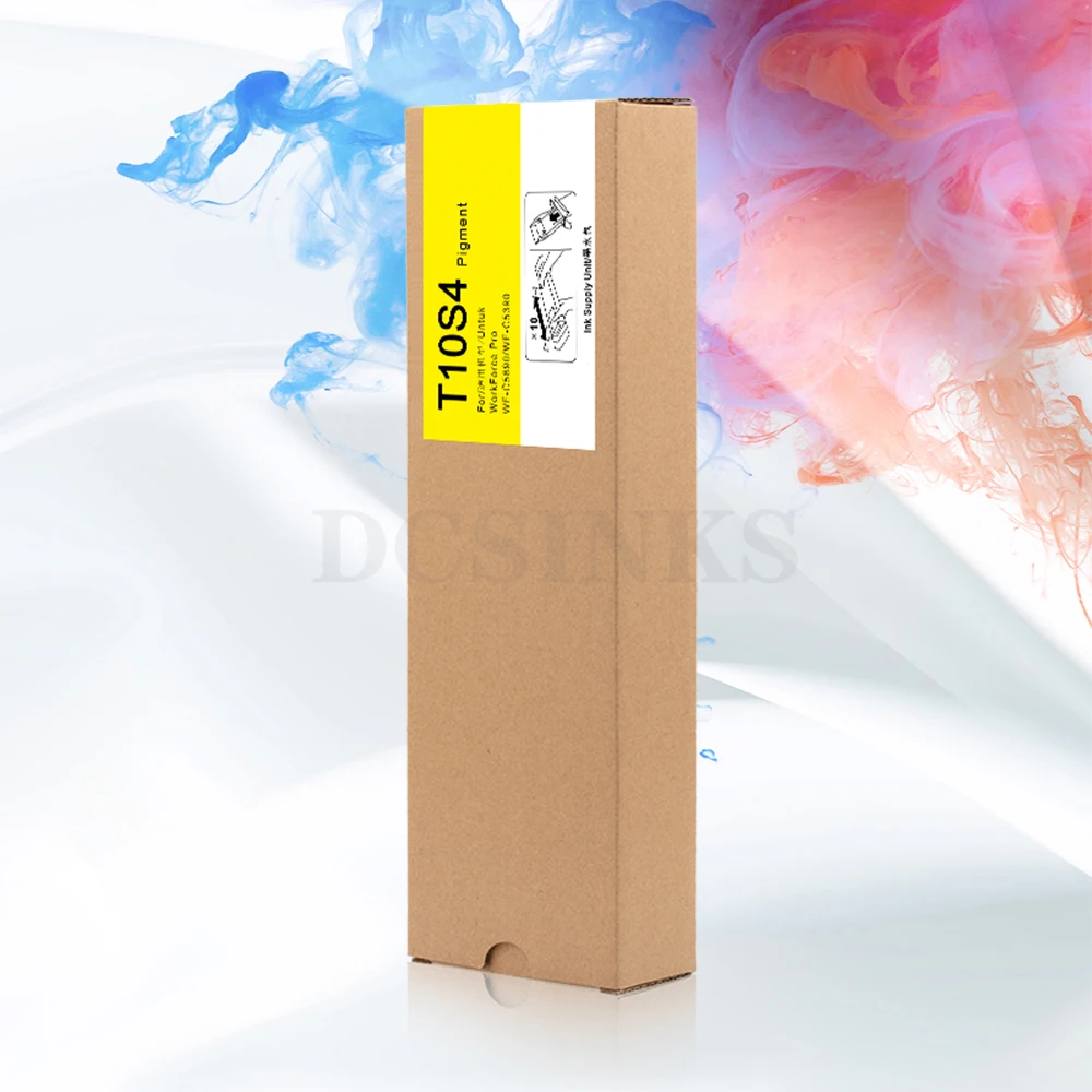 T10S1 T10S2 T10S3 T10S4 Ink Pack For Epson WorkForce Pro WF-C5390 WF-C5890 Printer Ink Cartridge With Chip Pigment Ink Bag 60ml