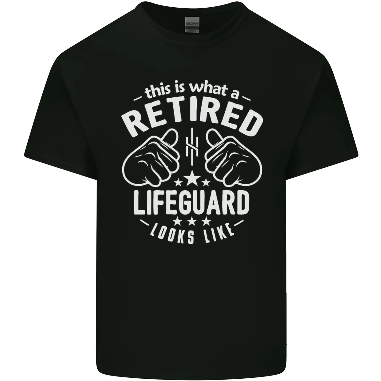 This Is What a Retired Lifeguard Looks Like Mens Cotton T-Shirt Tee Top