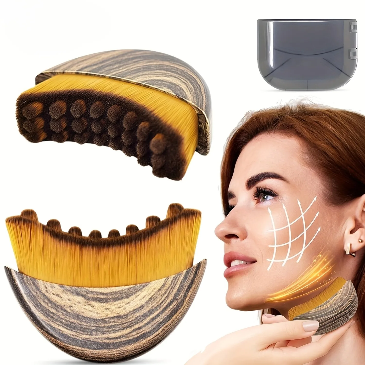 

1 шт. ручная щетка для лимфодренажа | Подходит для чувствительной кожи и при лимфедеме, с овальной щетиной.