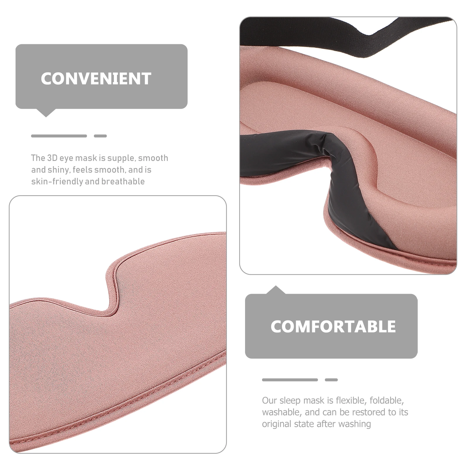 

Sleep Mask Eye Sleeping Covers Cooling Lightproof Breathable Memory Foams Eye Mask Travel Accessory Long Flights Health Care