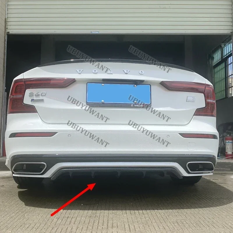 3 Pcs ABS REAR BUMPER TRUNK LIP SPOILER DIFFUSER For Volvo S60 V60 (Only For SPORT Style) 2020 2021 2022 2023 2024 2025 view 3