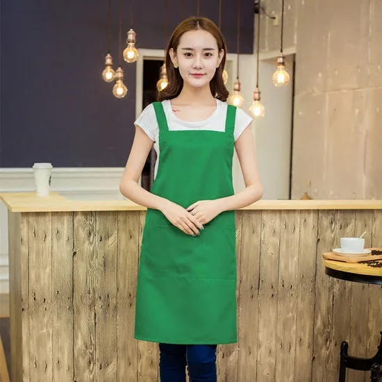 Korean Version of Fashion Work Clothes Apron Can Be Printed Restaurant Waiter Apron Advertising Apron Custom