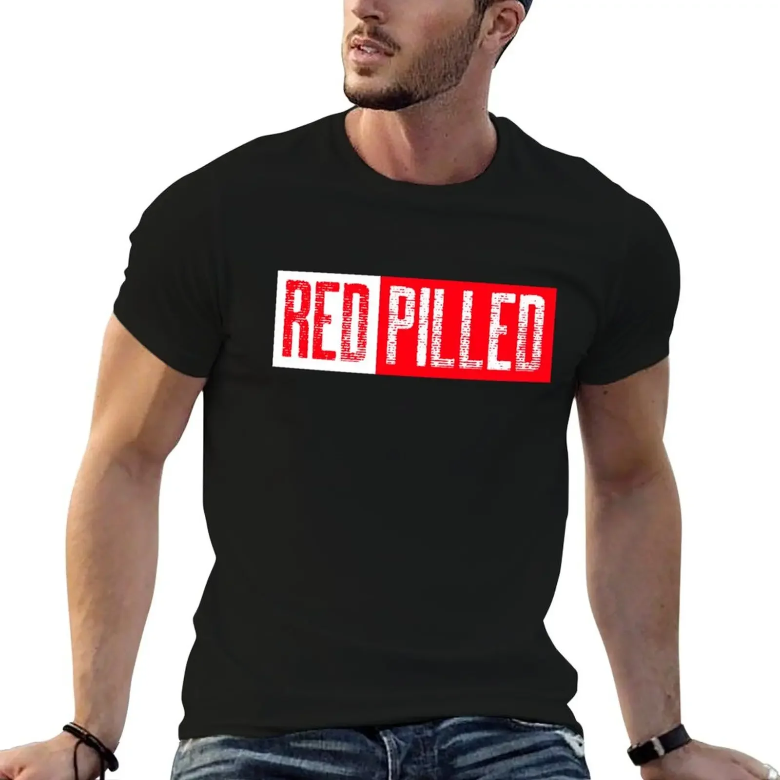 

Red Pilled (red pill/redpilled) T-Shirt shirts graphic croswit shirt man man t shirt vintage clothes T-shirt men