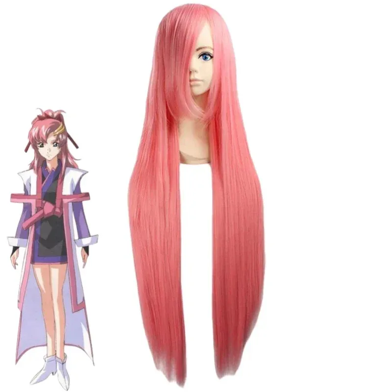 Цианиме мобильный костюм Gundam SEED Lacus Clyne косплей костюм розовый парик PLANT кимоно униформа Хэллоуин сценический костюм