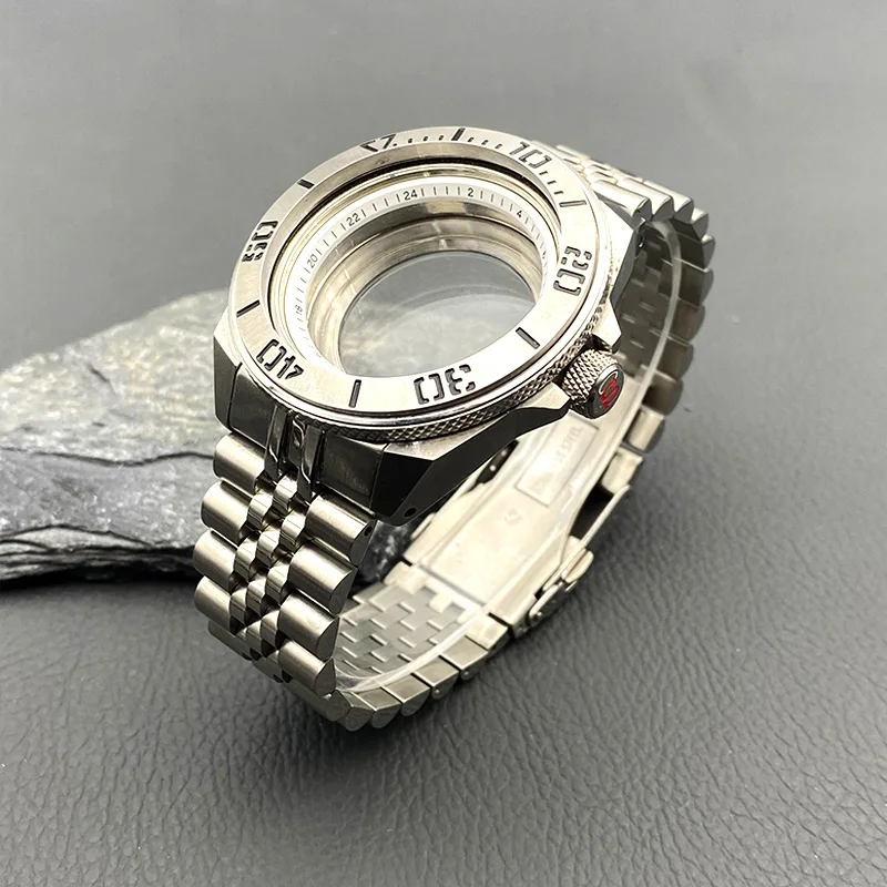 

Mod 45mm SRPF Samurai Watch Case Install Watch Stap Fit 7S26 4R35 NH35 NH36 Automatic Movement Men Diving Watch Case