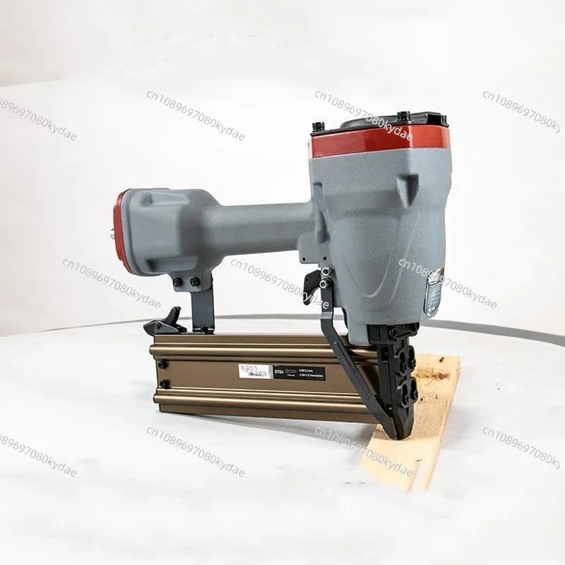 ST64 Pneumatic Concrete Nailer, Air Steel Nail Gun For PVC Wiring Duct, Fits 18-64mm Nails Decoration Construction Stapling Tool