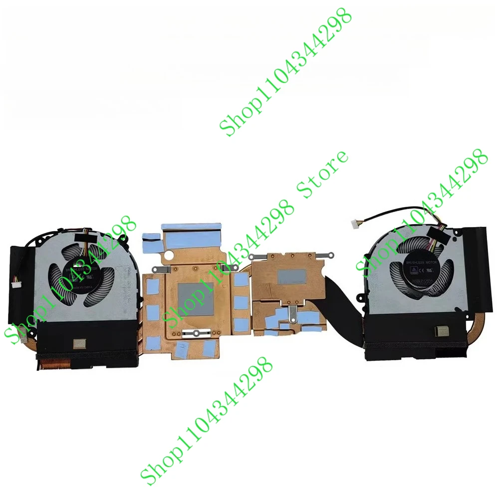 

DB New Laptop CPU+GPU Radiator with fan set for CLOVER PC50DN2 PC503-102 FMKL FMKK DFS5K223052834 DFS5K22305283R DC5V 0.5A